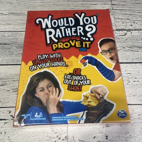 Spin Master Other - Would You Rather? Prove It Game By Spin Master Ages 8+ New Sealed 3-6 Players